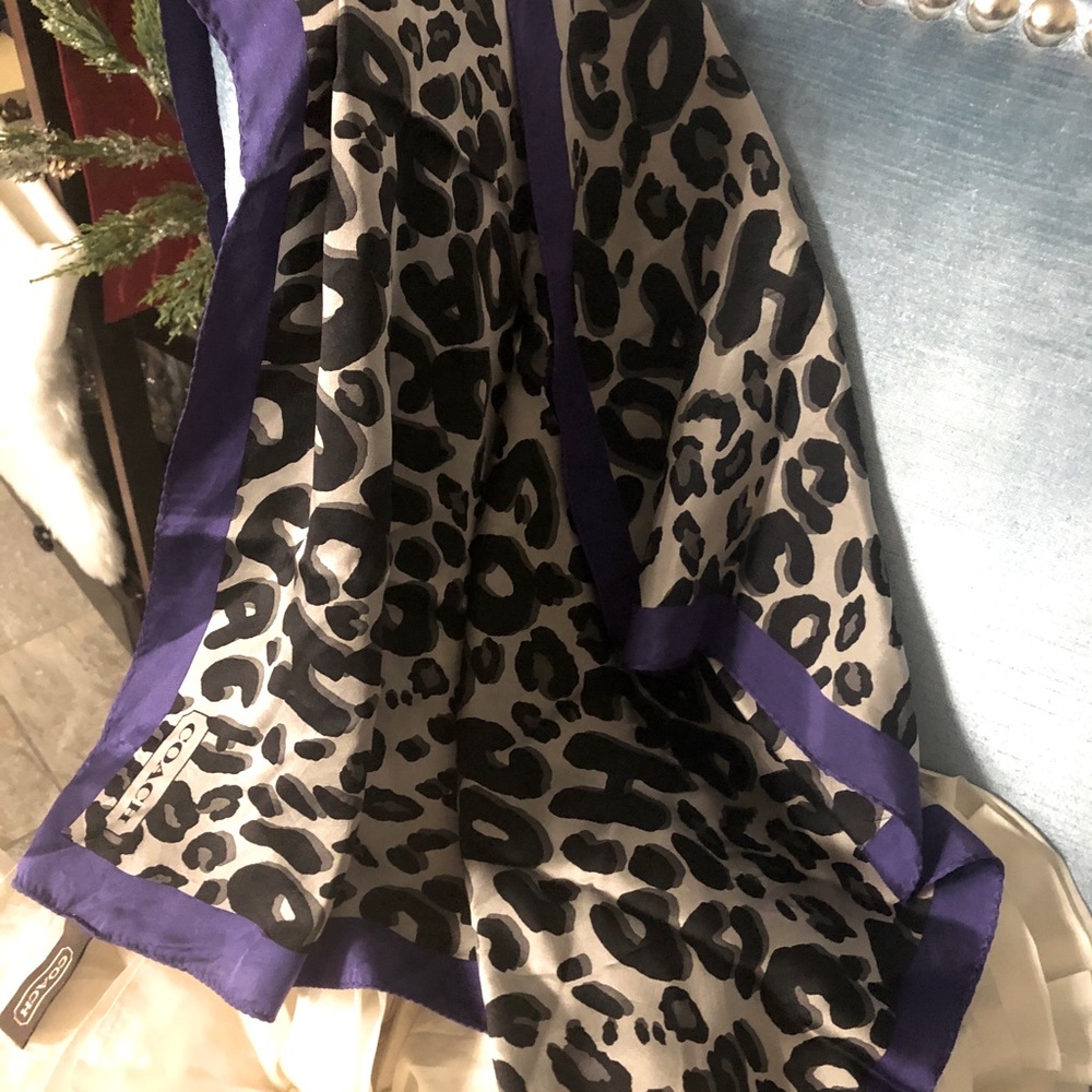 Coach silk scarf